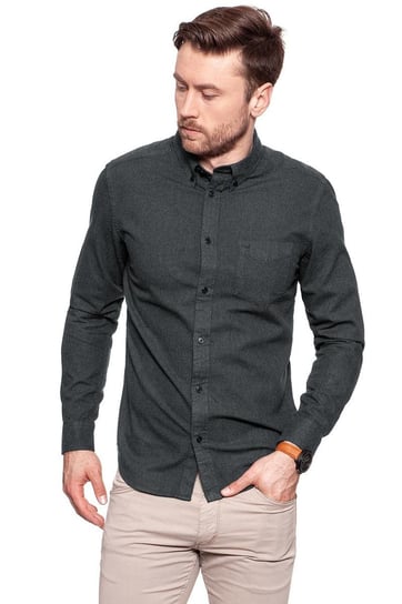 Wrangler, Koszula męska, Ls Button Down Shirt Black W5883Tn01, rozmiar XXL Wrangler