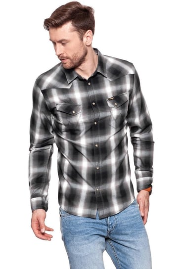 Wrangler, Koszula męska, Ls Western Shirt Black W57163N01, rozmiar S Wrangler