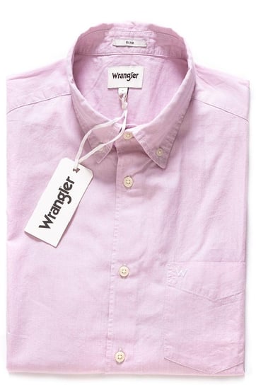 Wrangler, Koszula męska, Ss 1Pkt Button Down Cameo Pink W5944Osy2, rozmiar L Wrangler