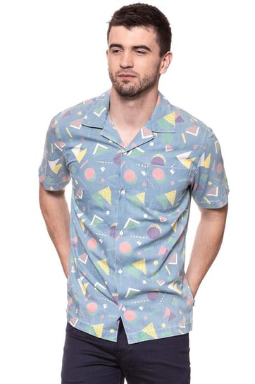 Wrangler, Koszula męska, Ss Resort Shirt Light Indigo W59078S4E, rozmiar L Wrangler