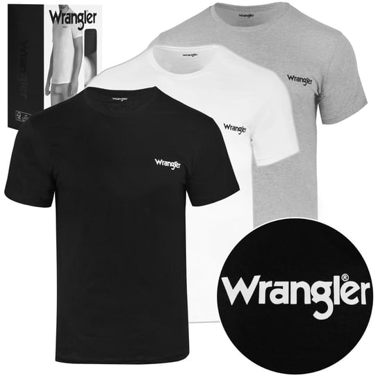 Wrangler Koszulka Męska T-shirt Basic Bawełniana 3 sztuki Rozmiar XL Wrangler