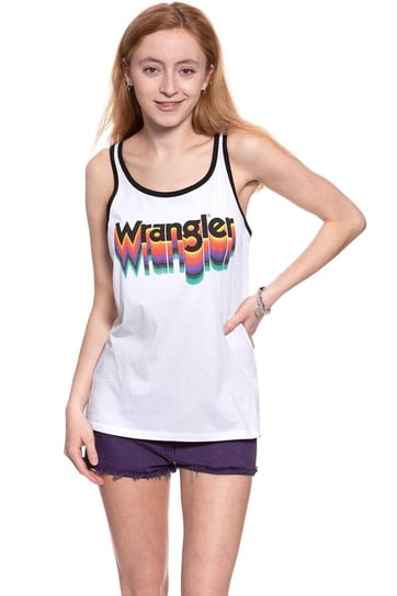 Wrangler, Koszulka na ramiączkach damska, Rainbow Tank White W7387Ev12, rozmiar XS Wrangler