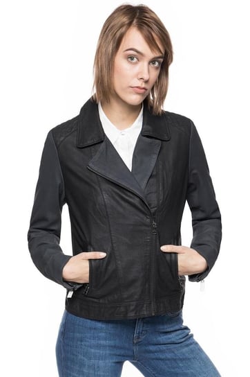 Wrangler, Kurtka damska, Daisy Leather Jacket Black W4070Za01, rozmiar XS Wrangler