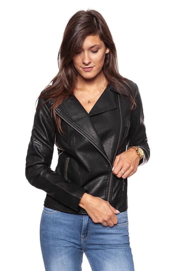 Wrangler, Kurtka damska, Leather Jacket Black W4100Z801, rozmiar M Wrangler