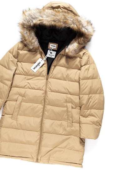 Wrangler, Kurtka damska, Long Puffer Clay Beige W4126Vjwm, rozmiar M Wrangler