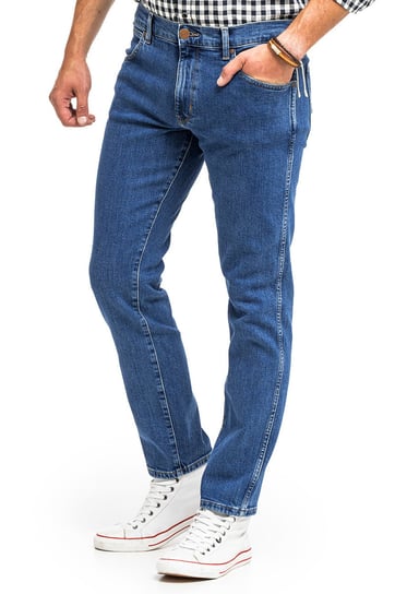 Wrangler Larston Męskie Spodnie Jeansowe Cool Blue W18Skt32Q-W31 L34 Inna marka