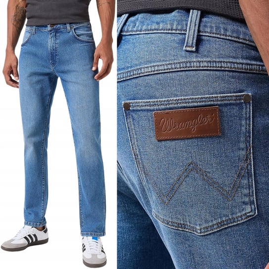 Wrangler LARSTON SLIM TAPERED Garner ZW����ANE BLUE D��INS W36 L34 Wrangler