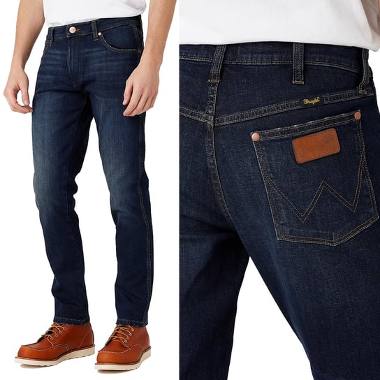 Wrangler Larston Western Slim Zwężane W30 L34 Wrangler