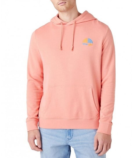 Wrangler Rainbow Hoodie Męska Bluza Z Kapturem Logo Spiced Coral W6H8Hax6Y-M Inna marka