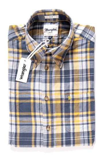 Wrangler S/S 1 Pkt Shirt Koszula Męska Krótki Rękaw Wrangler Yellow W5960Mg04-L Wrangler