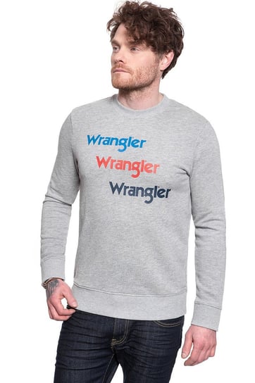 Wrangler Seasonal Logo Sweat Mid Grey Mel W6A5Hax37-M Inna marka