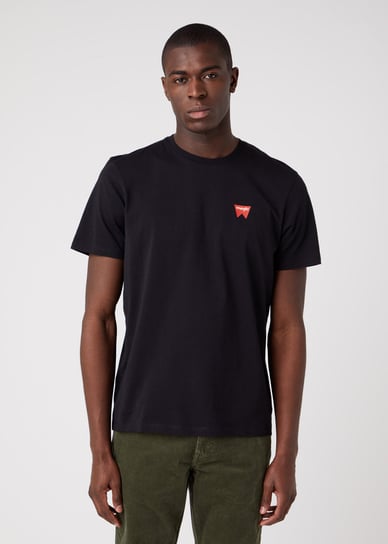 Wrangler Sign Off Tee Męski T-Shirt Koszulka Logo Black W70Md3100-S Inna marka