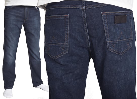 WRANGLER Spodnie JEANS GREENSBORO 803 W33 L34 granatowy Wrangler