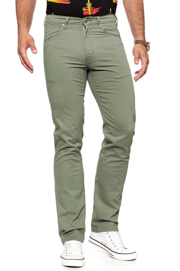 WRANGLER SPODNIE MĘSKIE ARIZONA MOSS GREEN W12OV6330-W32 L32 Inna marka