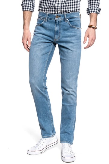 Wrangler Spodnie Męskie Greensboro Mid Summer Blue  W15Qv712Z-W31 L34 Inna marka