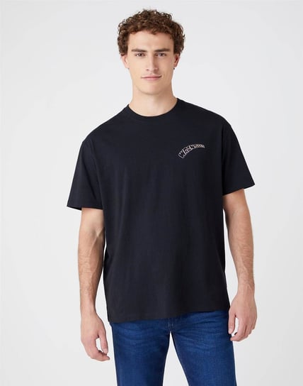 Wrangler Ss Cosmic Męski T-Shirt Koszulka Nadruk Logo Tee Black W7K8Gf100-M Inna marka