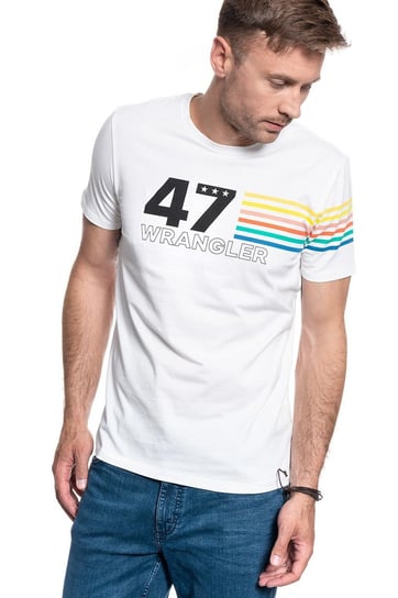 Wrangler Ss Rainbow Tee Off White W7F1Fk737-S Inna marka