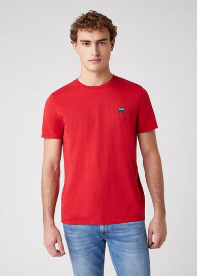 Wrangler Ss Sign Off Tee Męski T-Shirt Koszulka Nadruk Logo Scarlet Red W7C07D3Uu-4Xl Inna marka