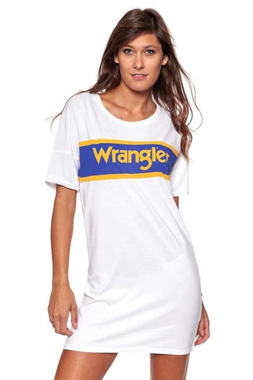 Wrangler, Sukienka damska, B&Y Tee Dress White W902Lf612, rozmiar L Wrangler