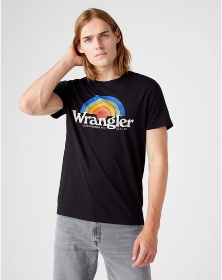 Wrangler Sunrise Tee Męski T-Shirt Koszulka Logo Black W7J2D3100-Xl Inna marka
