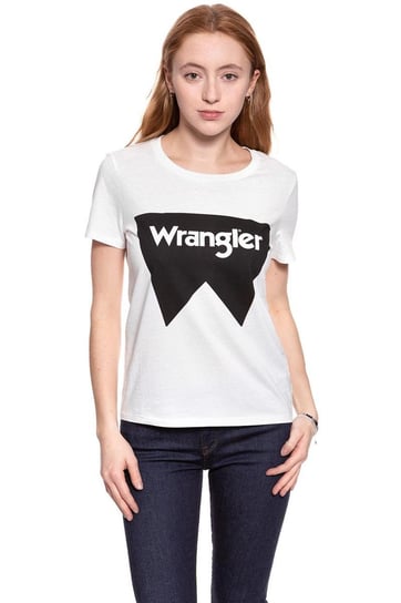 Wrangler, T-shirt damski, Festival Tee Offwhite W7016Ev02, rozmiar M Wrangler