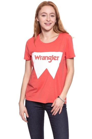 Wrangler, T-shirt damski, Festival Tee Spiced Coral W7016Ev6Y, rozmiar XS Wrangler