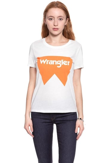 Wrangler, T-shirt damski, Festival Tee Tangerine W7016Evuj, rozmiar S Wrangler