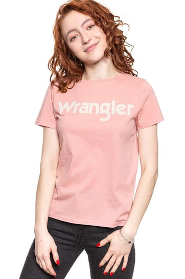Wrangler T Shirt Damski Round Tee Bridal Rose W7N4Evp01-S Wrangler