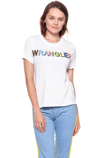 Wrangler, T-shirt damski, T-Shirts 80´S Tee White W7010Ev12, rozmiar M Wrangler