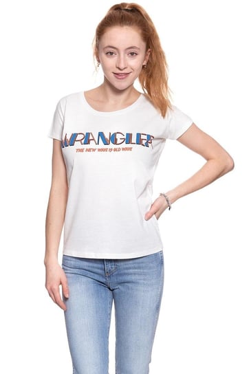Wrangler, T-shirt damski, T-Shirts Ss Graphic Offwh W7Z02Ev02 $, rozmiar L Wrangler