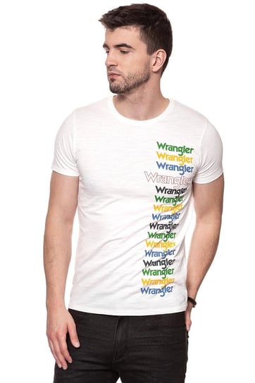Wrangler, T-shirt męski, Festival Tee Offwhite W7B44De02, rozmiar S Wrangler