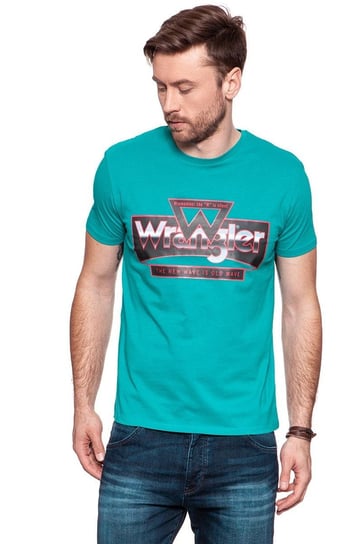 Wrangler, T-shirt męski, Tee Blue Bay W7B69Fkvg, rozmiar S Wrangler