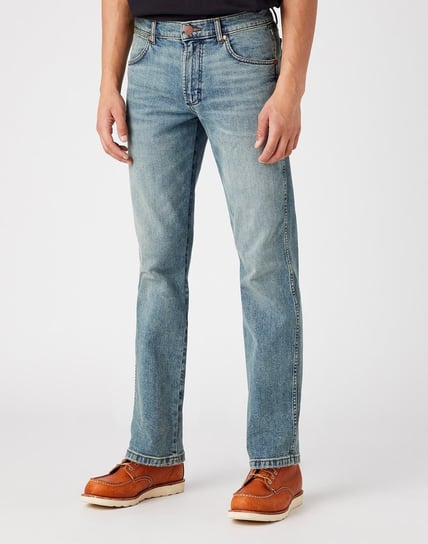 Wrangler Texas Męskie Spodnie Jeansowe Grid Indigo W1215929Y-W32 L32 Inna marka