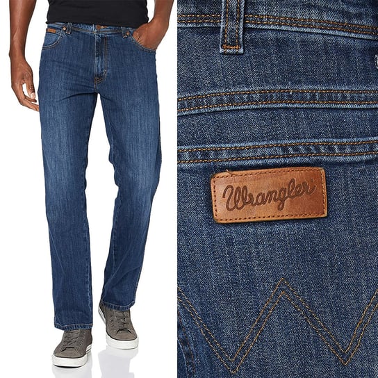 Wrangler Texas Slim The Boss Męskie Jeansy W38 L30 Wrangler