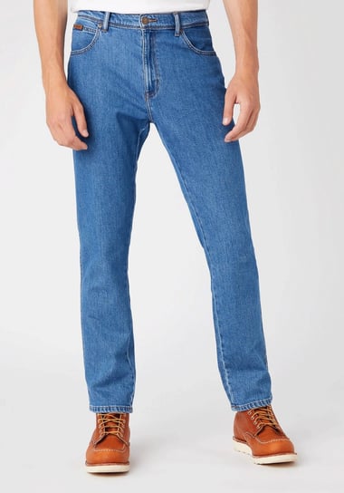 Wrangler Texas Taper Męskie Spodnie Jeansowe All In Stone W12T3831T-W34 L30 Inna marka