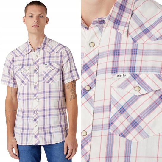 Wrangler WESTERN - Camicia - blue brown/blu scuro