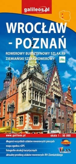 Wrocław - Poznań. Mapa rowerowa 1:50 000 Studio Plan