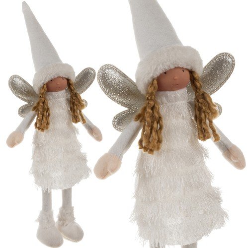 Wróżka Świąteczna Anioł Figurka Elf Dekoracja Pomocnik Św Mikołaja XL 40cm Artemis