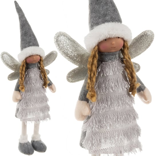 Wróżka Świąteczna Anioł Figurka Elf Pomocnik Św Mikołaja Dekoracja 40cm XL RUHHY Ruhhy