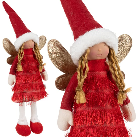 Wróżka Świąteczna Anioł Figurka Elf Pomocnik Św Mikołaja Dekoracja XL 40cm RUHHY Ruhhy