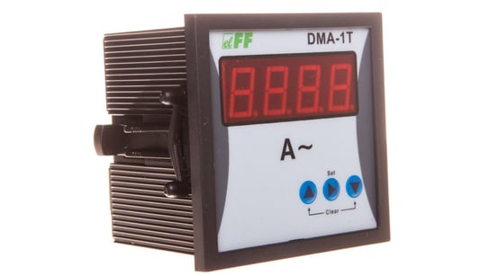 Wskaźnik natężenia prądu 1-fazowy cyfrowy tablicowy 1-9000A do pracy z przekładnikiem 5A DMA-1T F&F