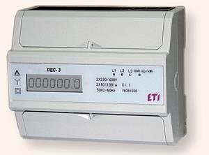 Wskaźnik zużycia energii 3-fazowy DEC-3 ETI