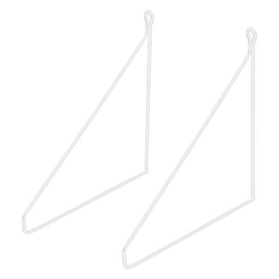 Wspornik półki trójkąt 2 sztuki 20x25 cm biały metal ML design ML-DESIGN