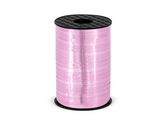 Wstążka plastikowa, różowy, 5 mm, 225 m PartyDeco