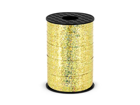 Wstążka plastikowa, złoty, 5 mm, 225 m PartyDeco