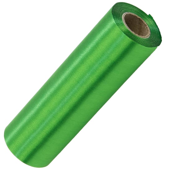 Wstążka satynowa do kokard 16cm 9m - zielona AKCES