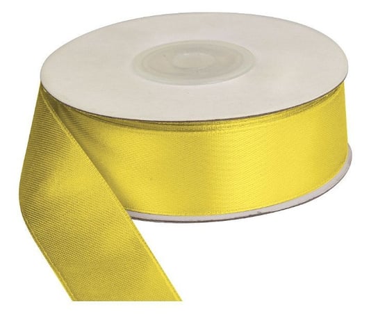 Wstążka żółta, 25m dł x 25mm szer, CRAFT-FUN - żółty Titanum