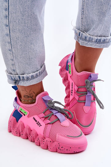 Wsuwane Modne Sneakersy Różowe Evolution-36 Inna marka