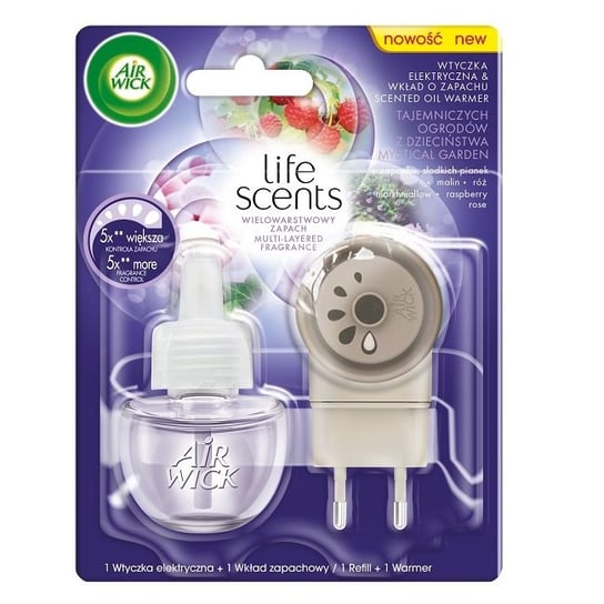 Wtyczka elektryczna i wkład o zapachu tajemniczych ogrodów z dzieciństwa AIR WICK Life Scents, 19 ml AIR WICK