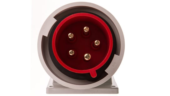 CEE 63 A 5-pole PCE Power Twist 435-6 400V Red Grey 1